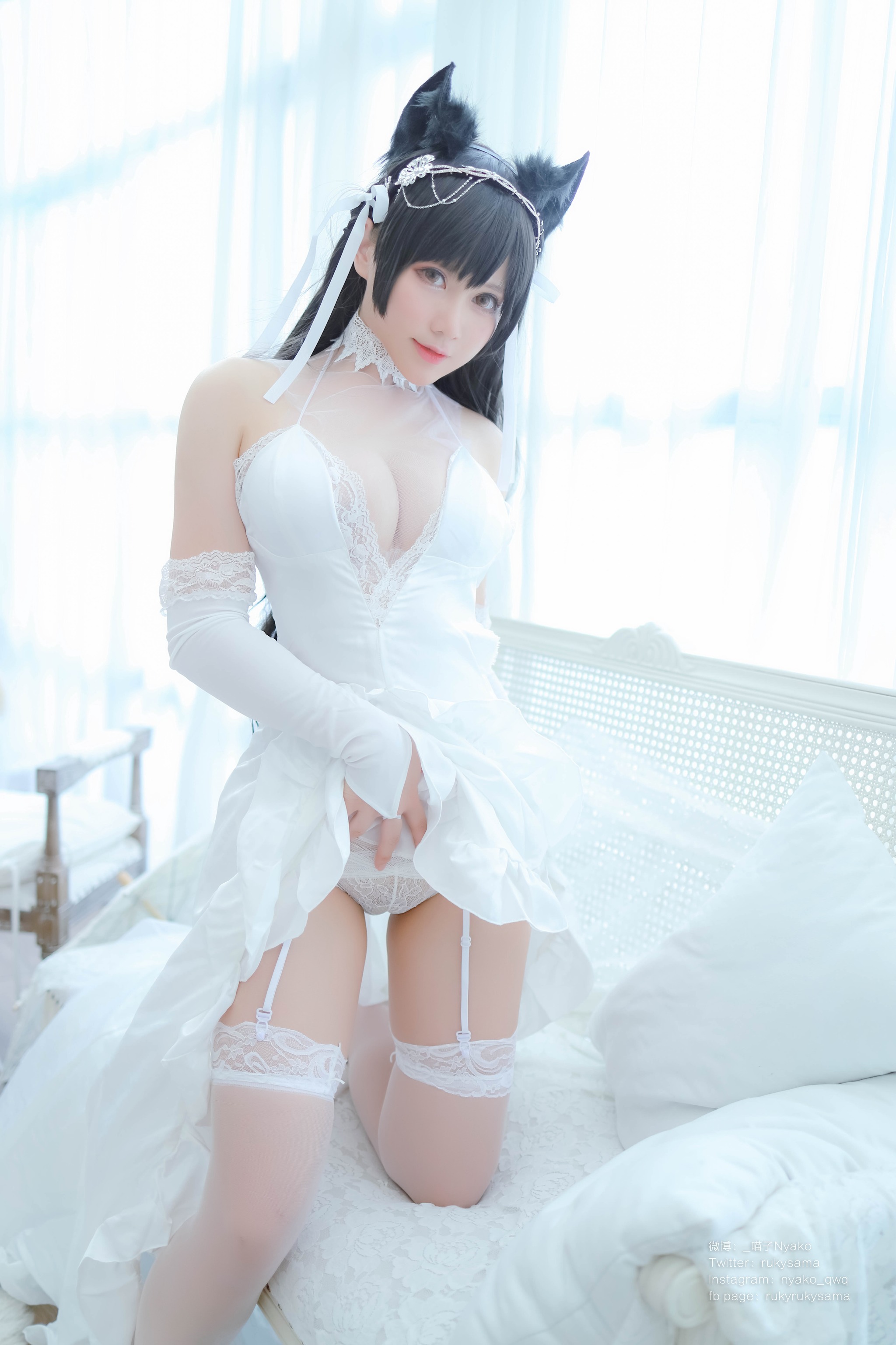 Nyako喵子 - NO.039 爱宕婚纱[62P]-XikXak